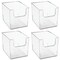 mDesign Kitchen Plastic Storage Organizer Bin with Open Front